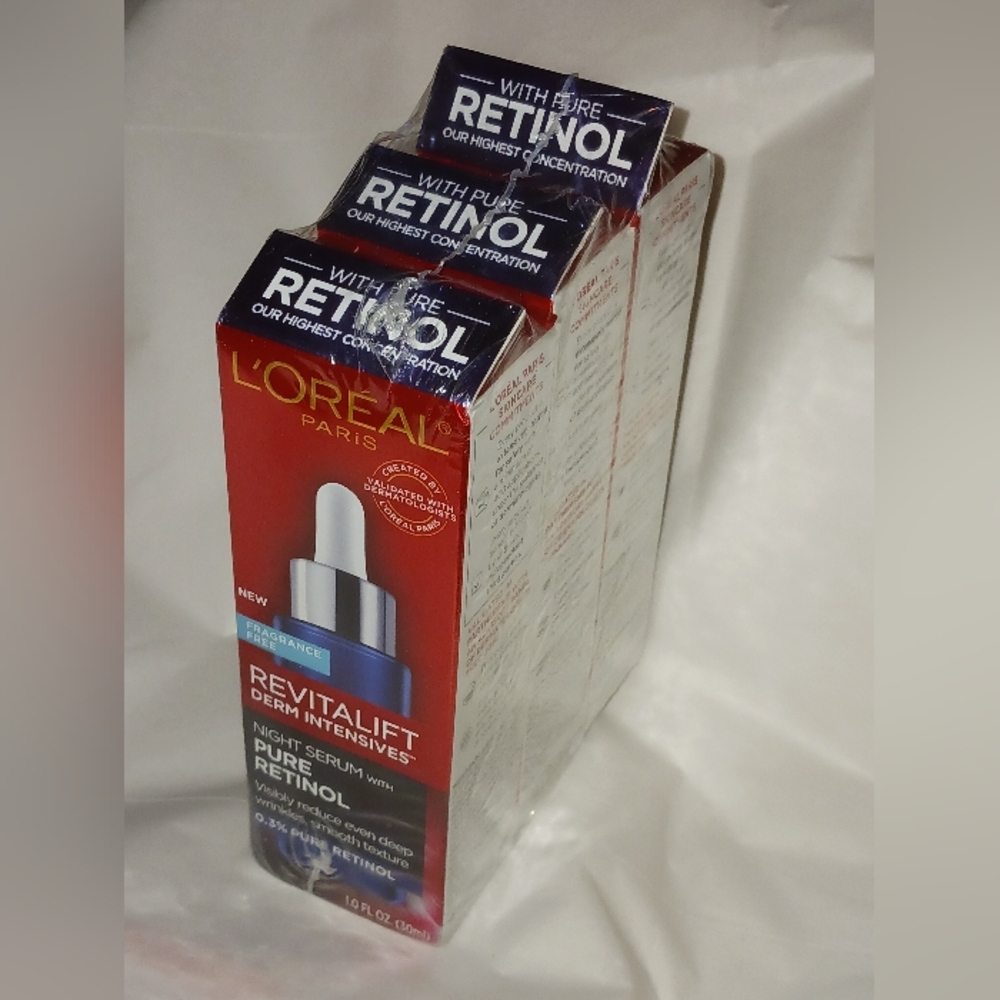 ✨️SEALED✨️ x3 L'Oreal Revitalift Night Serum with Retinol